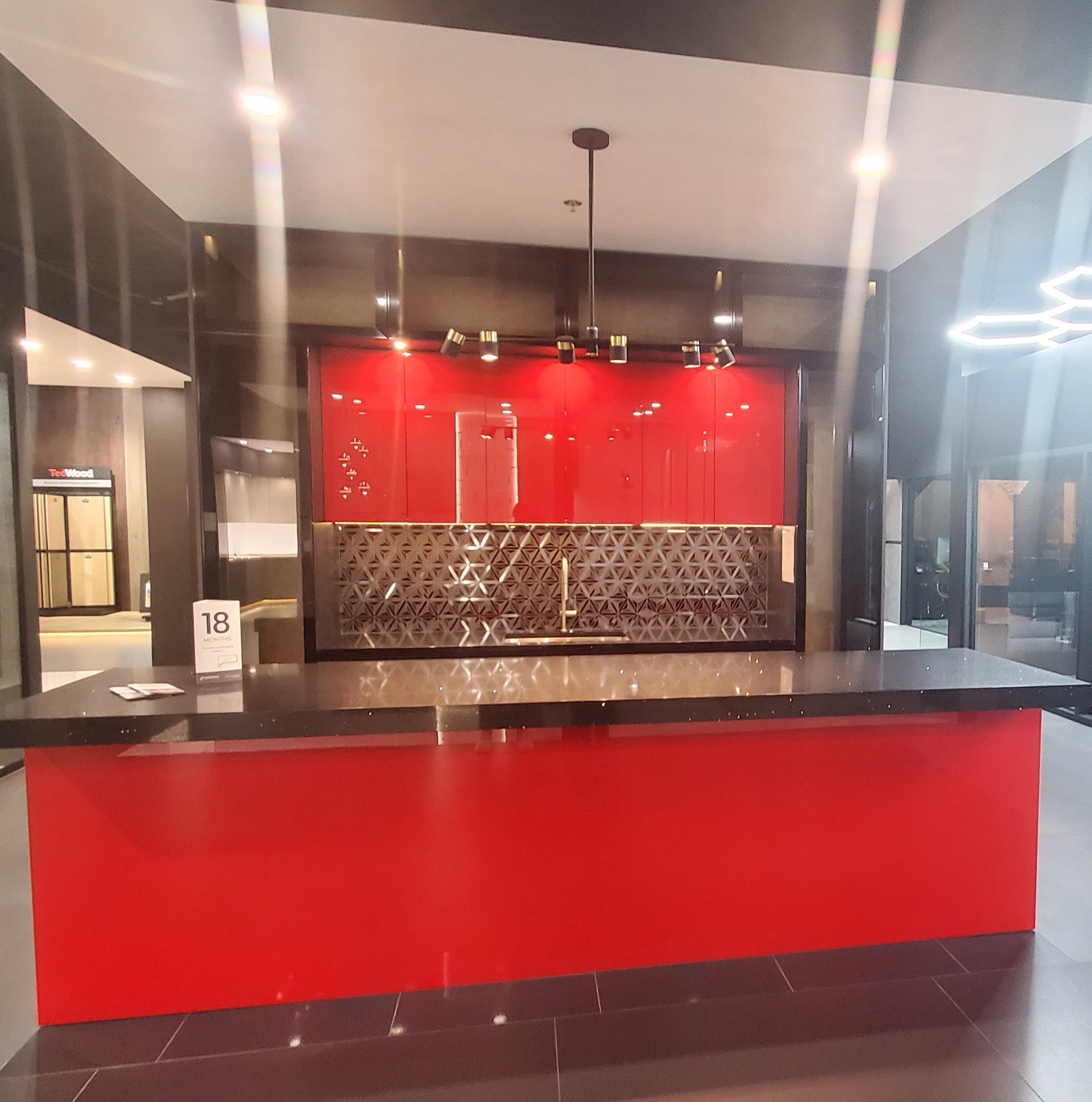 UNIT 33 - red kitchen