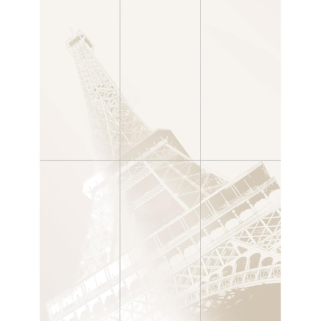 Picture Wall 6-elements Tour Eiffel 89,8x119,8x10mm (3'x4')