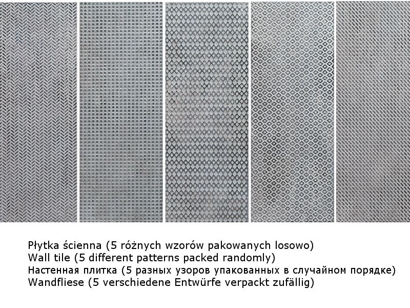 Wall Tile Brave iron STR 14,8x44,8x8mm (6&quot;x1.5')
