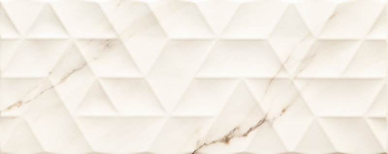 Wall Tile Carilla white STR 29,8x74,8x10mm ( 1'x2.5')