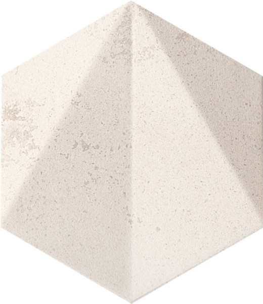 Wall Decor Free Space hex white STR 11x12,5x13mm (4&quot;x5&quot;)