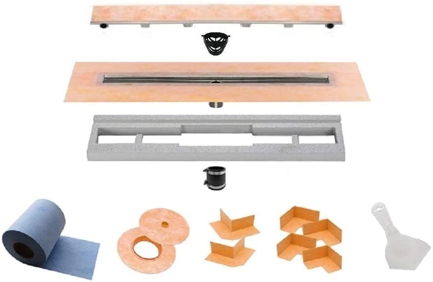 KL1DRE90 KERDI-LINE FRAMELESS 36" TILEABLE GRATE