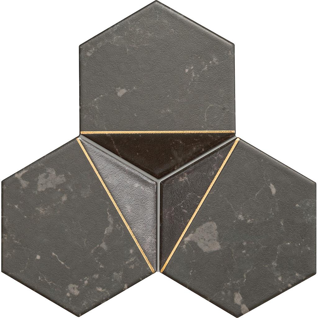 Wall Mosaic Scoria black 1 19,2x16,5 Gat.1